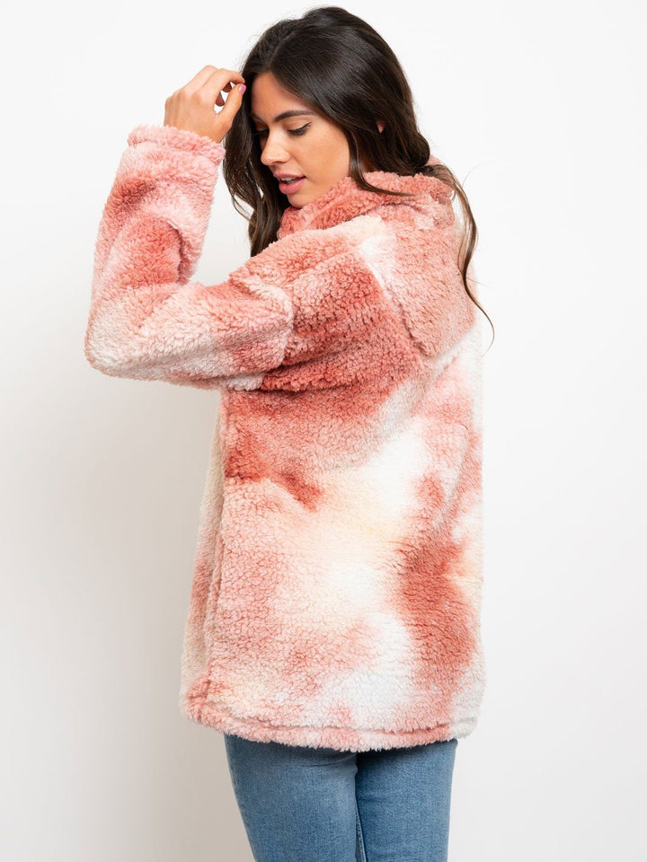 WOMEN'S TIE DYE TEDDY SWEATER