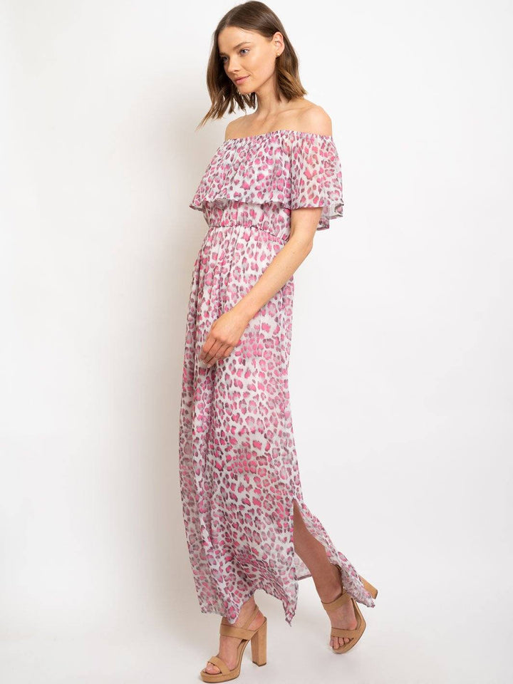 WOMEN'S OFF SHOULDER MAXI DRESS