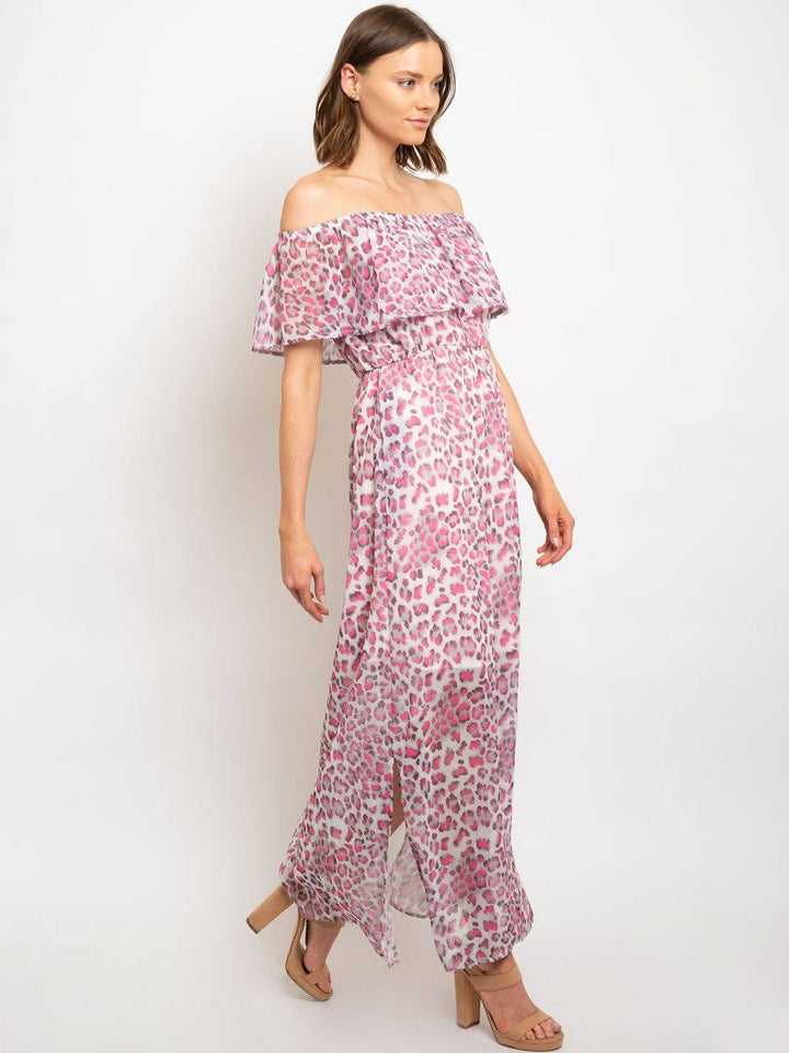 WOMEN'S OFF SHOULDER MAXI DRESS