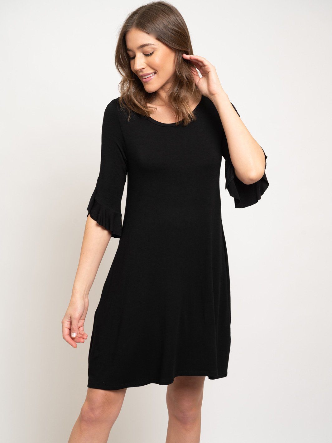WOMEN'S TUNIC 3/4 SLEEVE DRESS