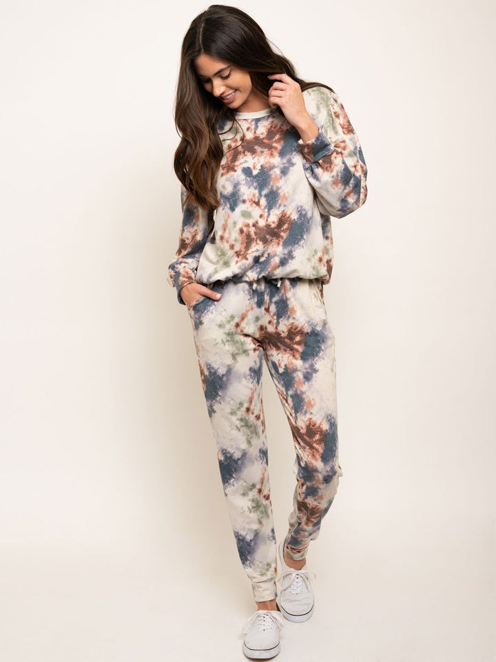 WOMEN'S TIE DYE LOUNGE WEAR 2PC SET