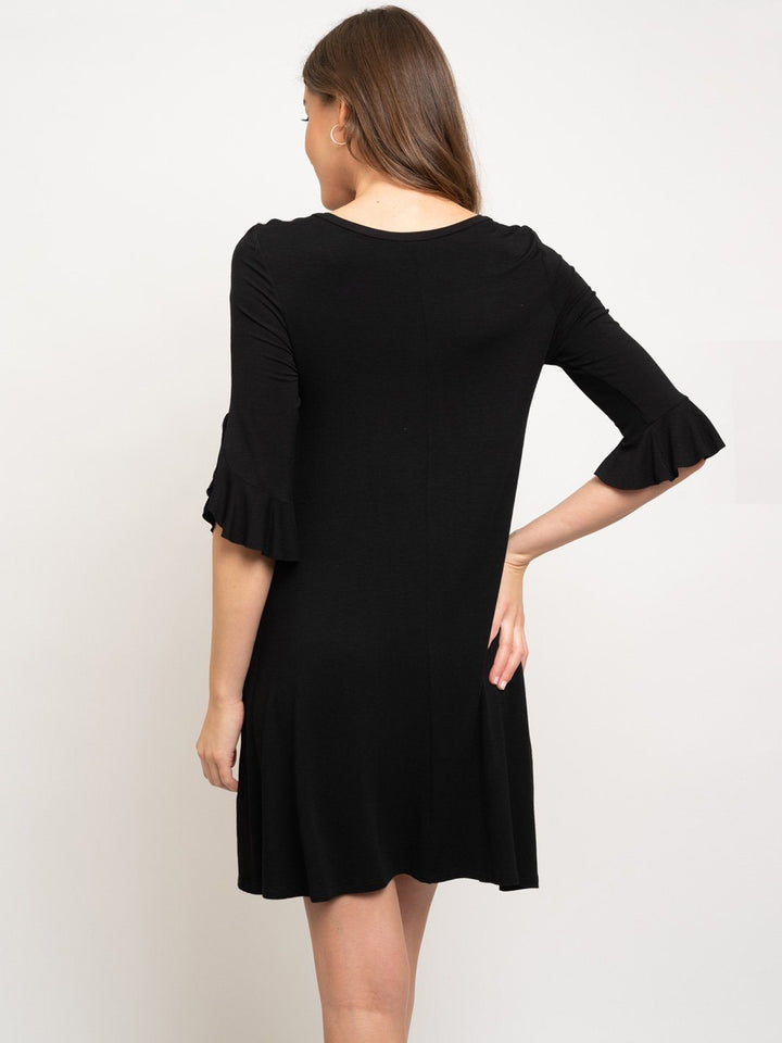 WOMEN'S TUNIC 3/4 SLEEVE DRESS