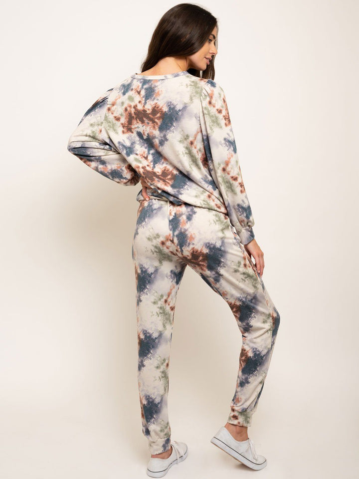 WOMEN'S TIE DYE LOUNGE WEAR 2PC SET