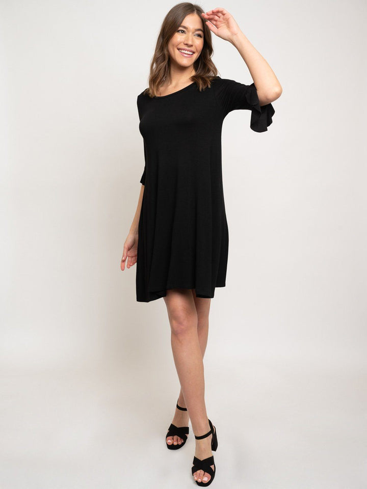 WOMEN'S TUNIC 3/4 SLEEVE DRESS