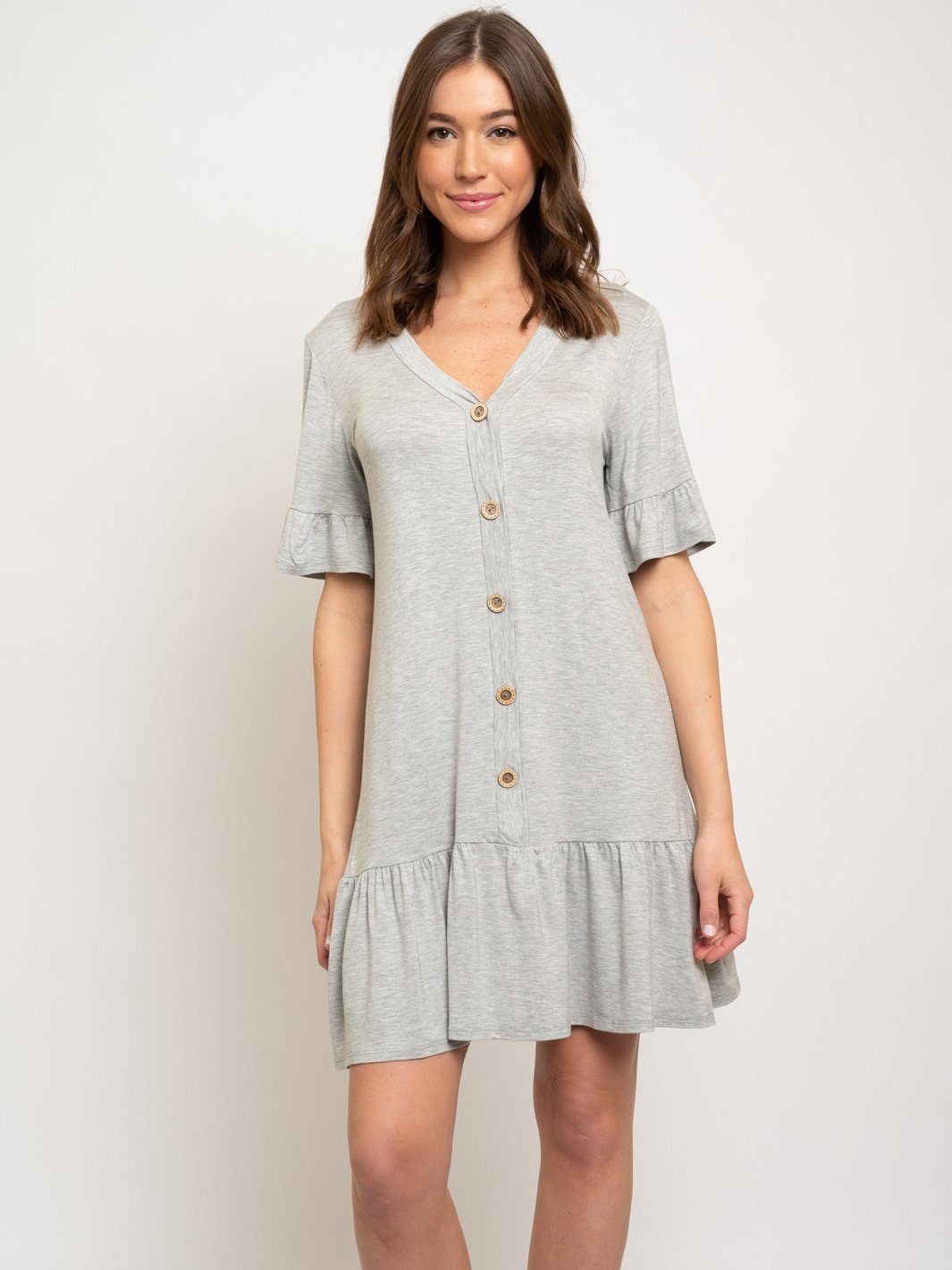 WOMEN'S BUTTON UP TUNIC DRESS