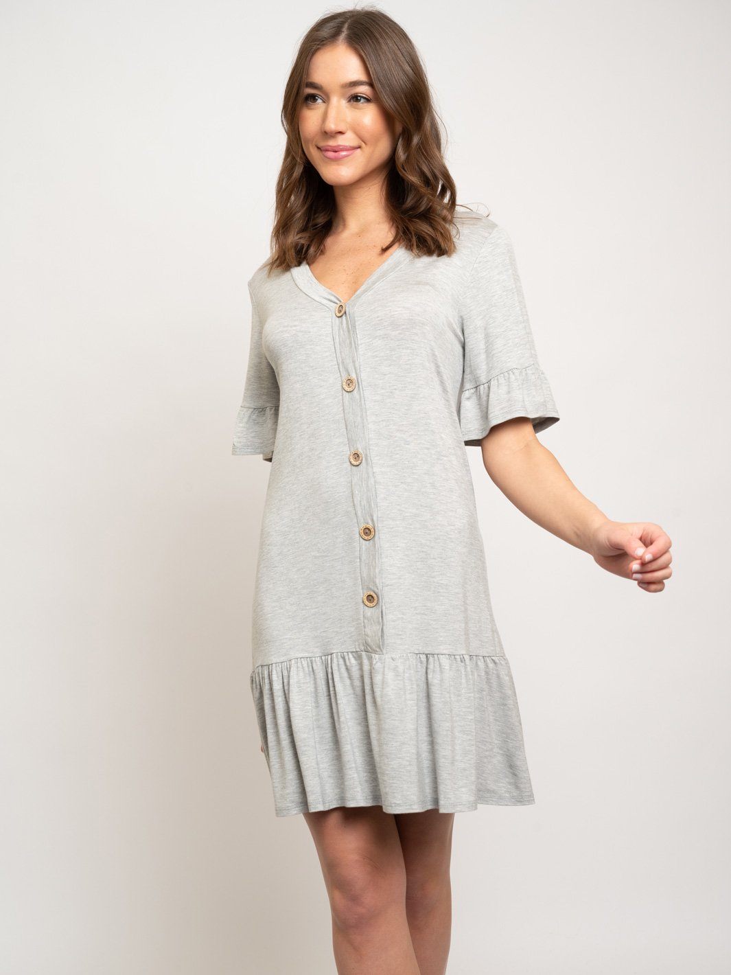 WOMEN'S BUTTON UP TUNIC DRESS