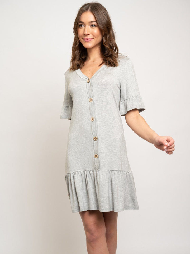 WOMEN'S BUTTON UP TUNIC DRESS
