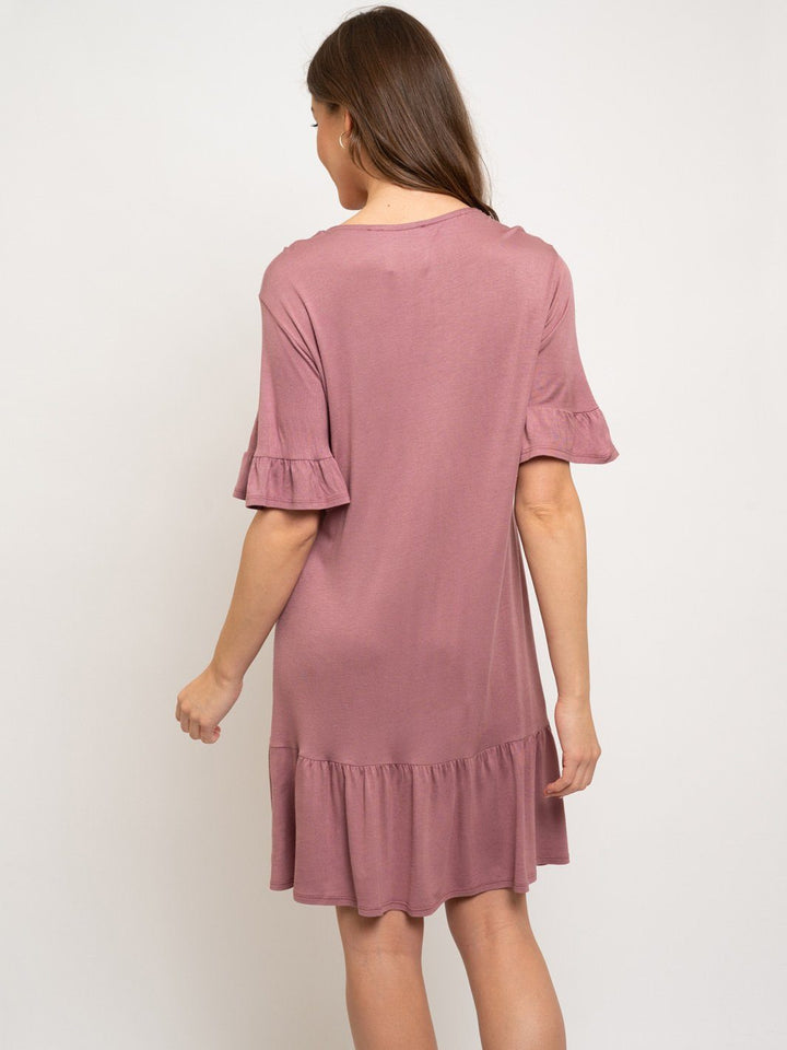 WOMEN'S BUTTON UP TUNIC DRESS
