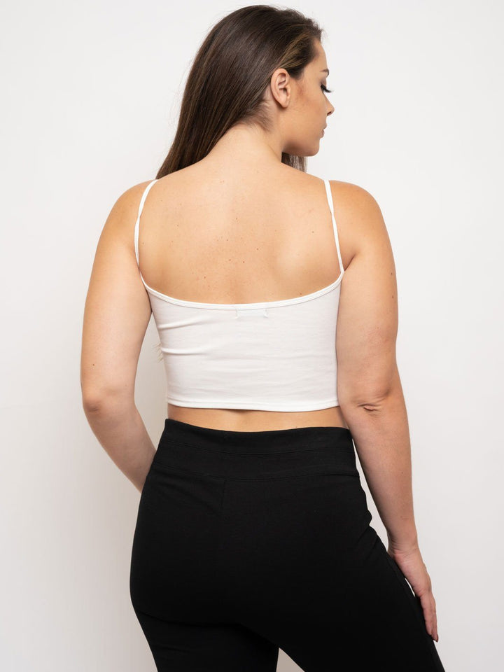 PLUS SIZE SPAHETTI STRAP CROP CAMI TOP
