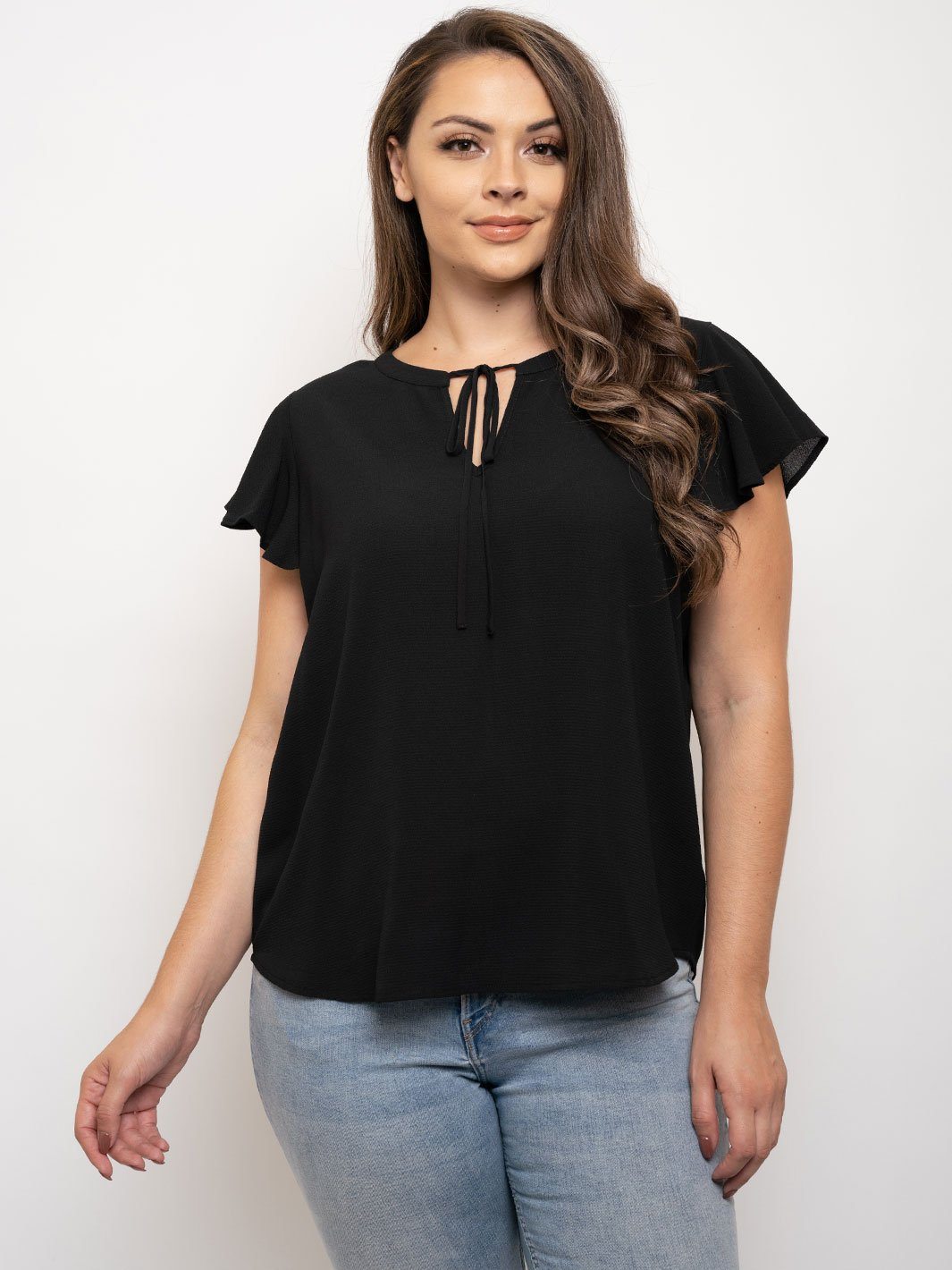 PLUS SIZE SHORT SLEEVE TOP