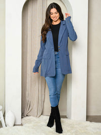 WOMEN'S LONG SLEEVE BUTTON CLOSURE BLAZER