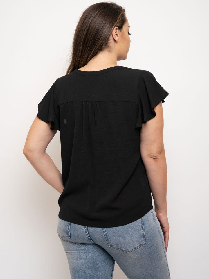 PLUS SIZE SHORT SLEEVE TOP