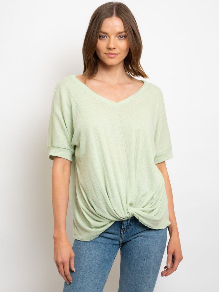 WOMEN'S FRONT TIE TOP
