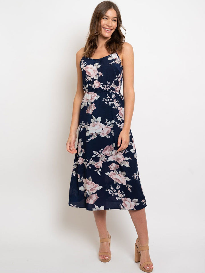 WOMEN'S FLORAL MIDI DRESS