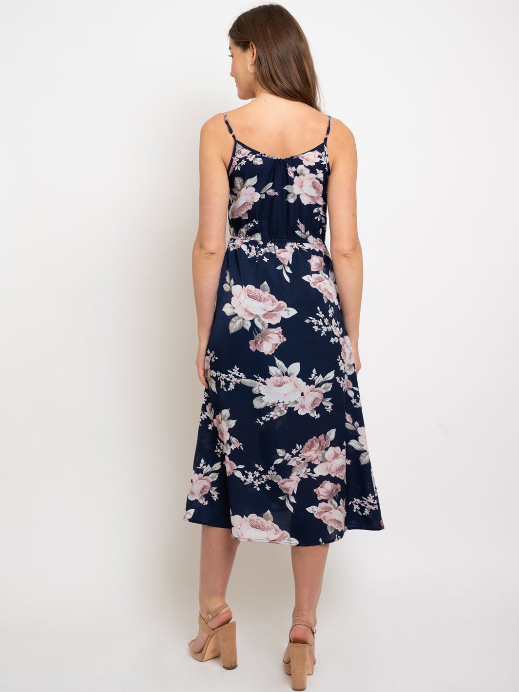 WOMEN'S FLORAL MIDI DRESS