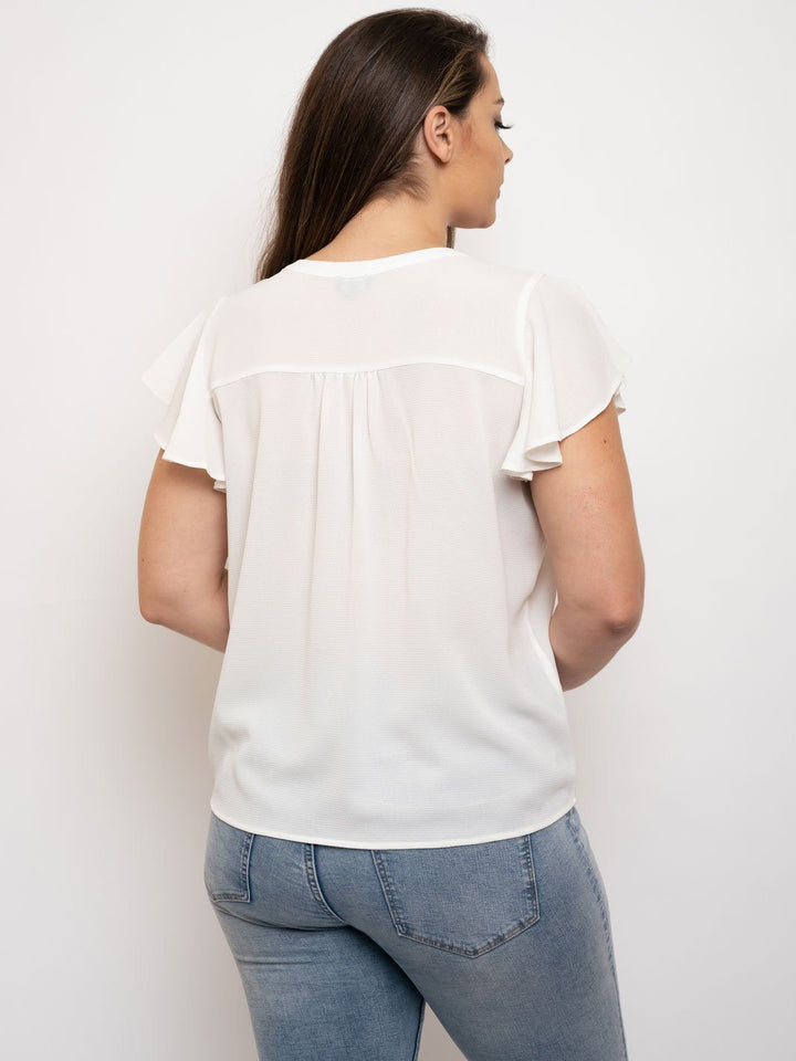 PLUS SIZE SHORT SLEEVE TOP