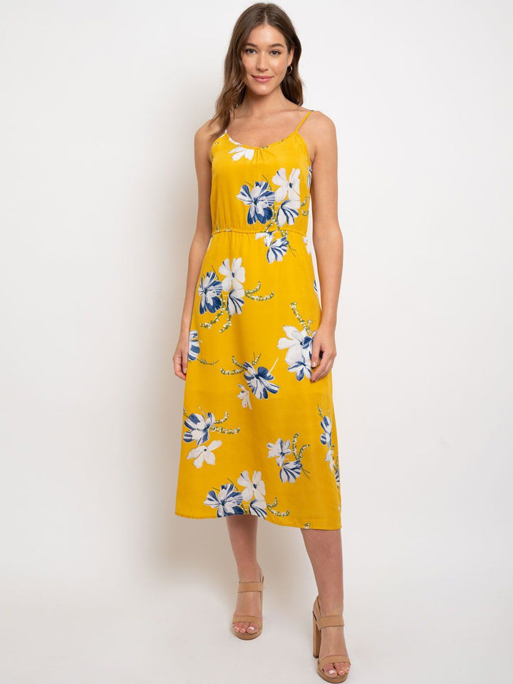 WOMEN'S FLORAL MIDI DRESS