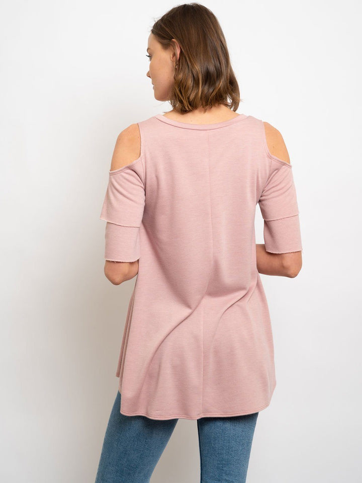 WOMEN'S OFF SHOULDER RUFFLE SLEEVES TOP