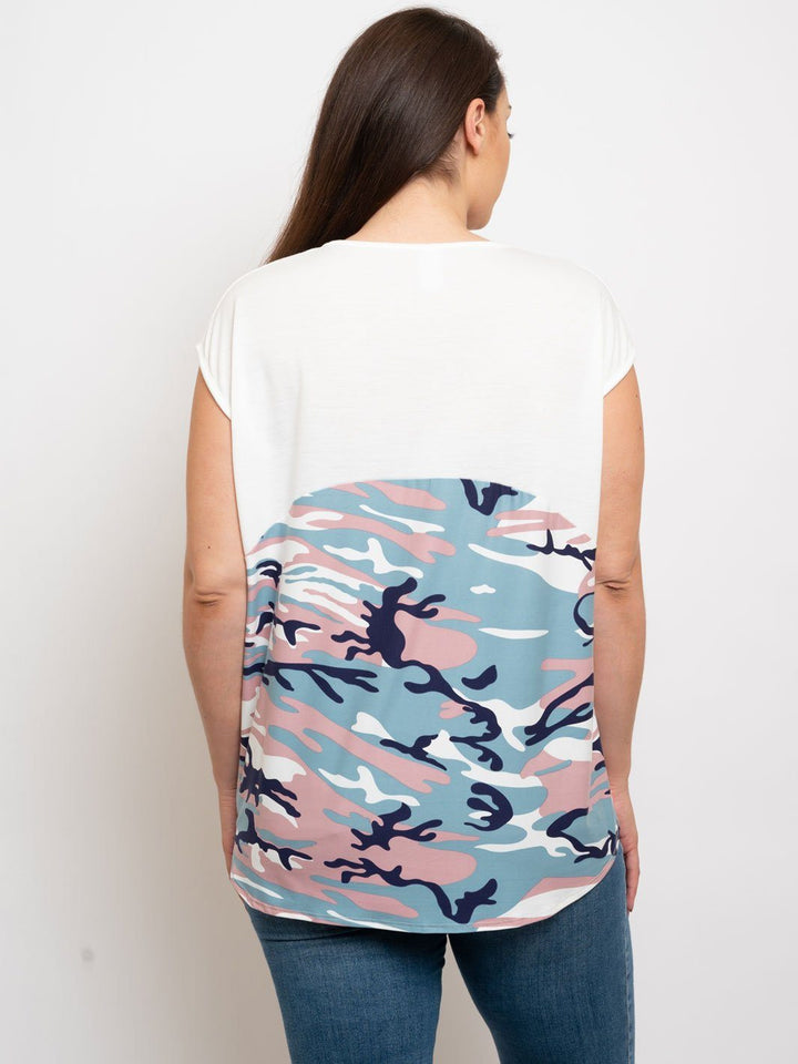 PLUS SIZE BOTTOM PRINT TOP