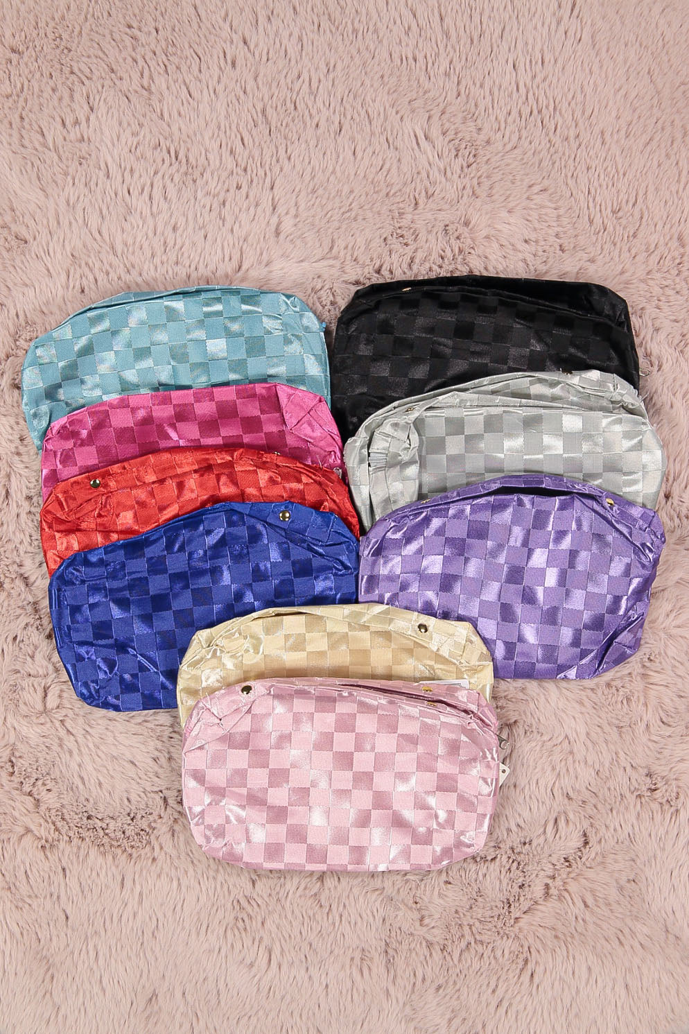WOMEN'S ASSORTED COLORS COSMETIC BAGS