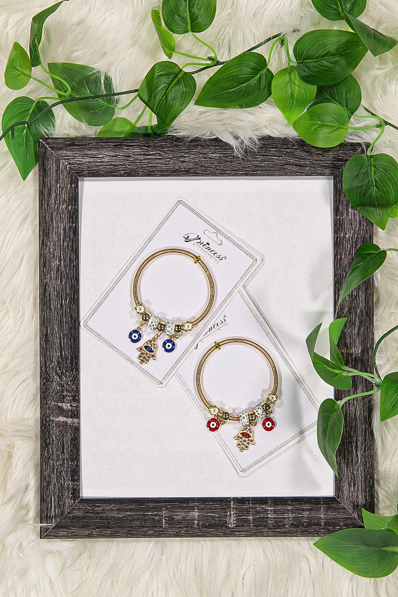 WOMEN'S GOLD EVIL EYE BRACELET