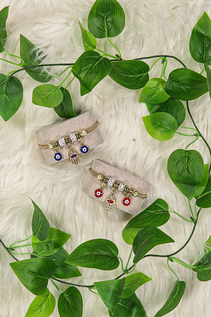 WOMEN'S GOLD EVIL EYE BRACELET