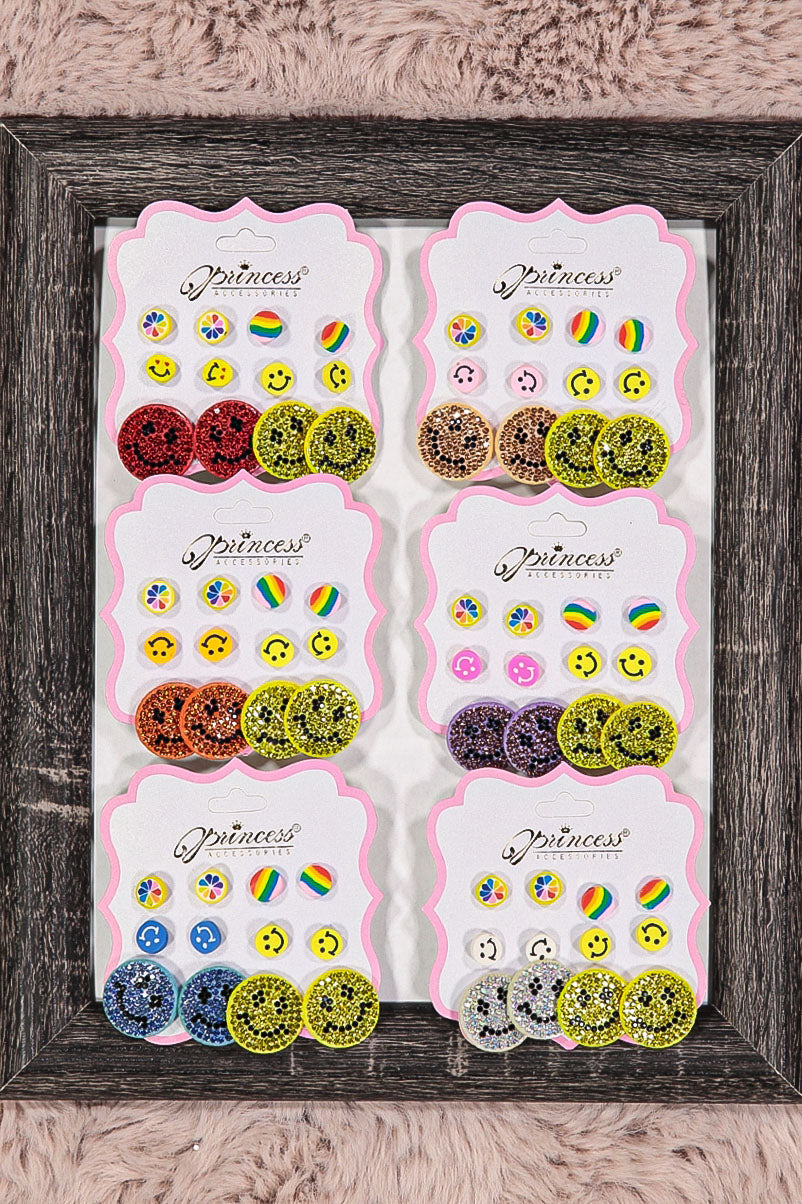 WOMEN'S ASSORTED SHAPES & COLORS EARRINGS