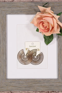 WOMEN'S GOLD FILIGREE HOOP EARRING