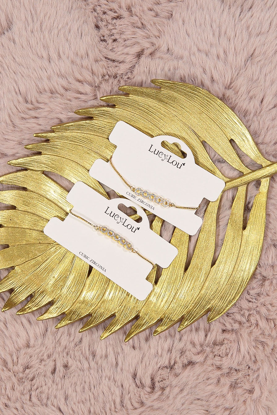 WOMEN'S GOLD STONE BRACELET