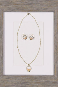 WOMEN'S GOLD PLATED BUTTERFLY NECKLACE SET