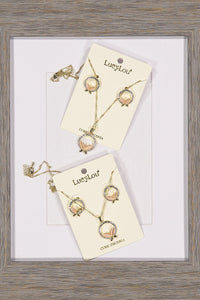 WOMEN'S GOLD PLATED BUTTERFLY NECKLACE SET