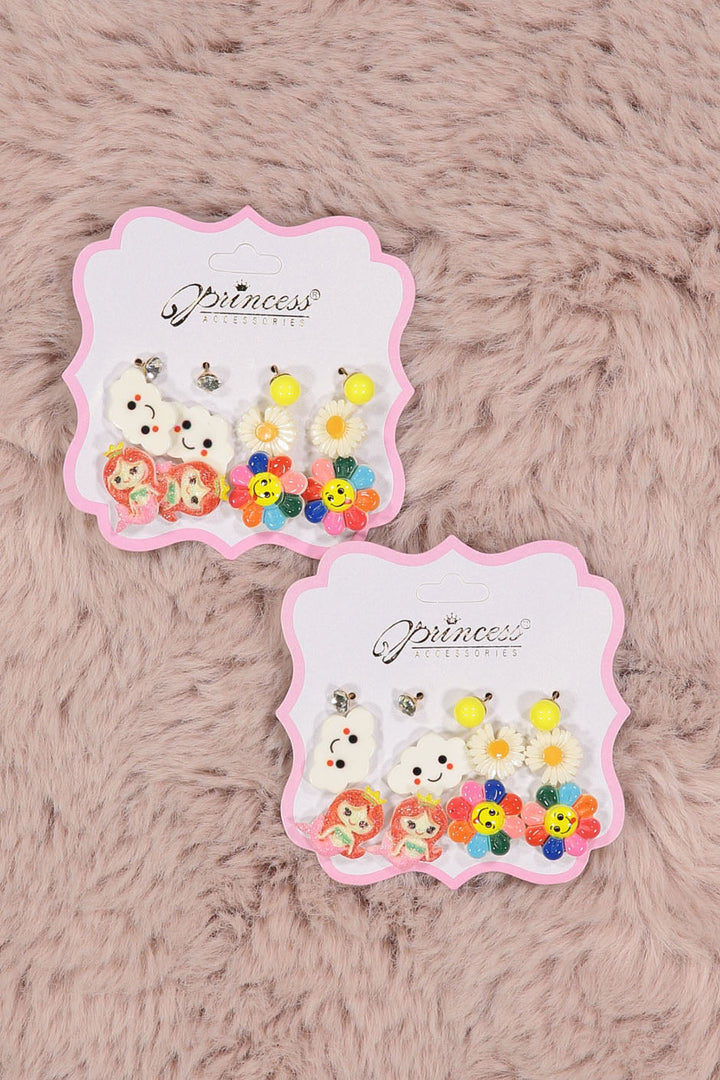 WOMEN'S ASSORTED COLORS & SHAPES EARRINGS