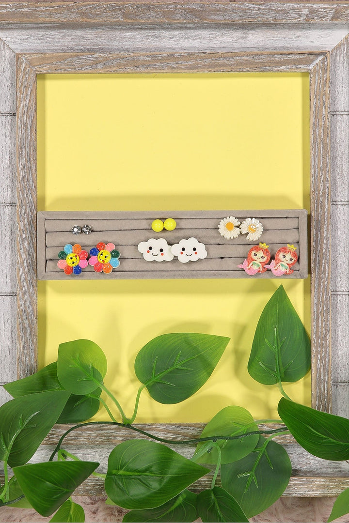 WOMEN'S ASSORTED COLORS & SHAPES EARRINGS