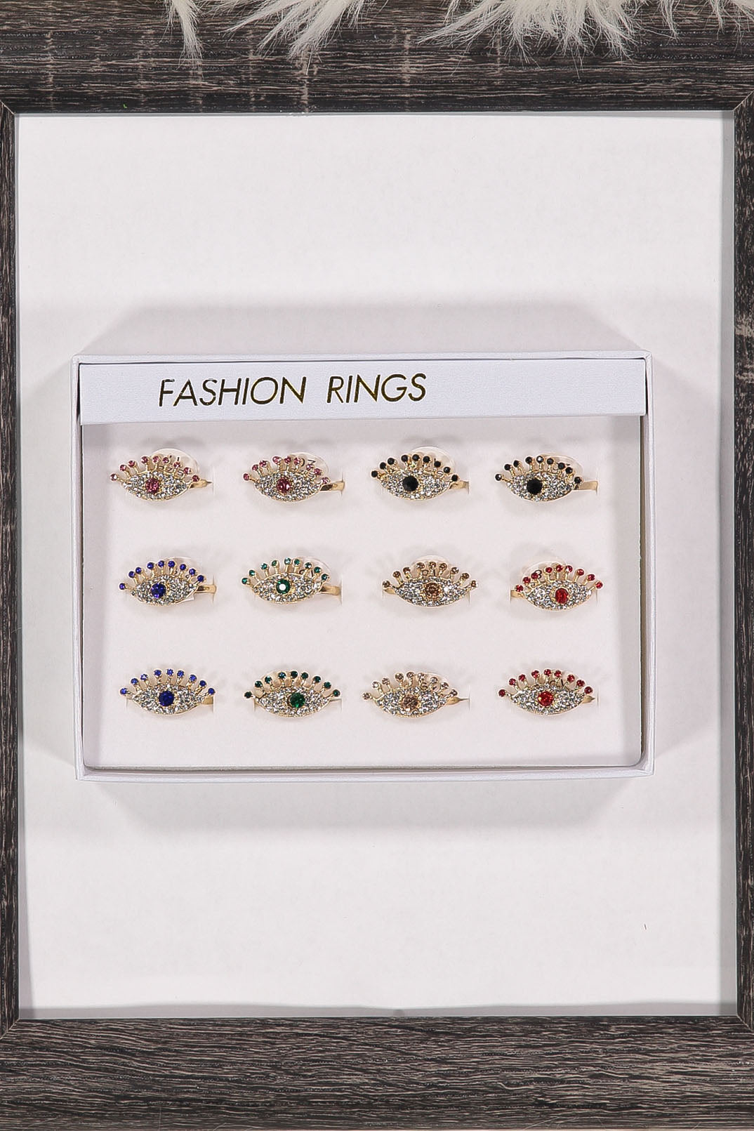 WOMEN'S ASSORTED EVIL EYE RINGS