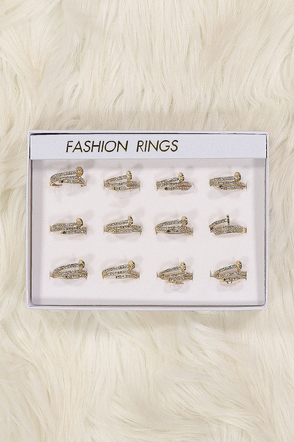 WOMEN'S GOLD W/STONES RINGS