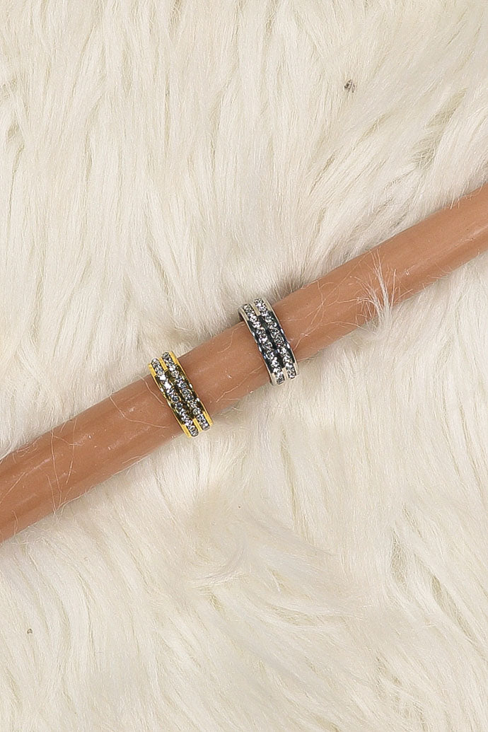 WOMEN'S ASSORTED COLOR STAINLESS STEEL RINGS