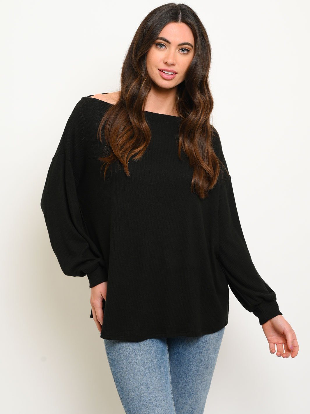 WOMEN'S OFF SHOULDER TUNIC TOP