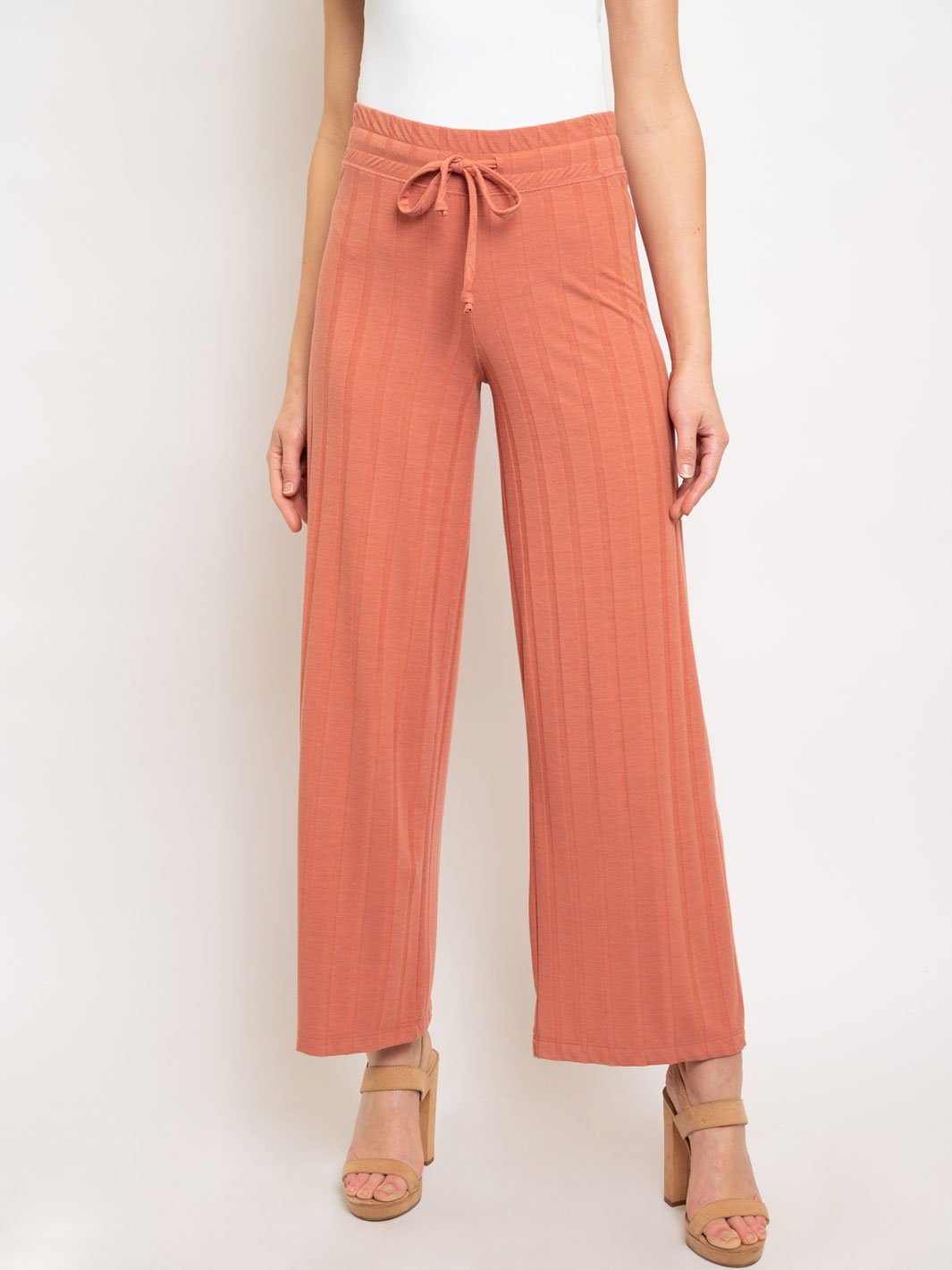 WOMEN'S RIBBED LONG PANTS