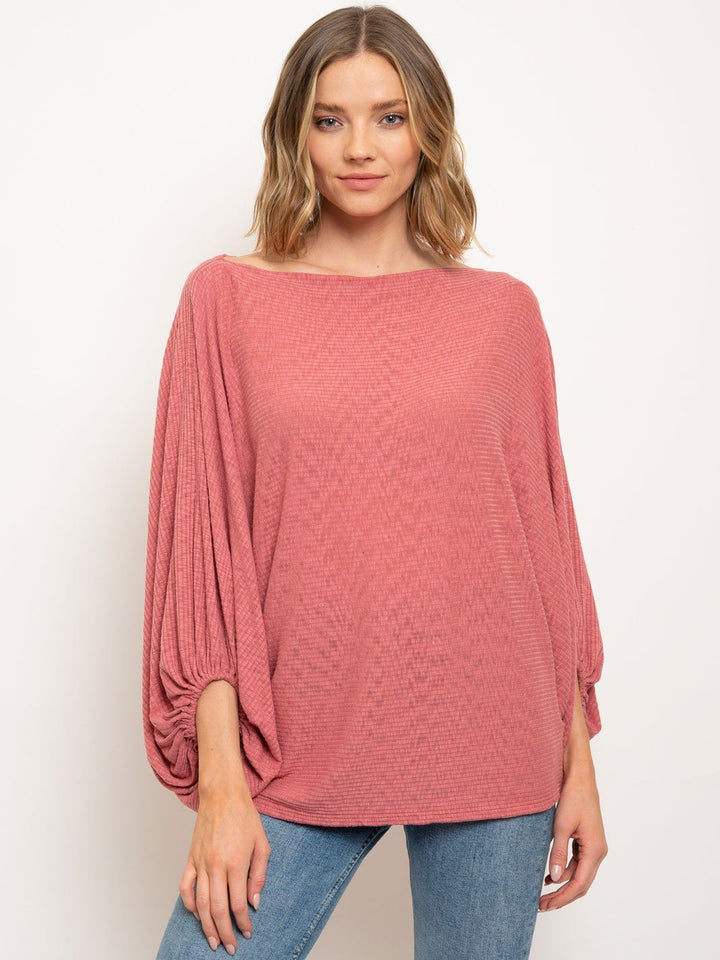 WOMEN'S 3/4 SLEEVES TUNIC TOP