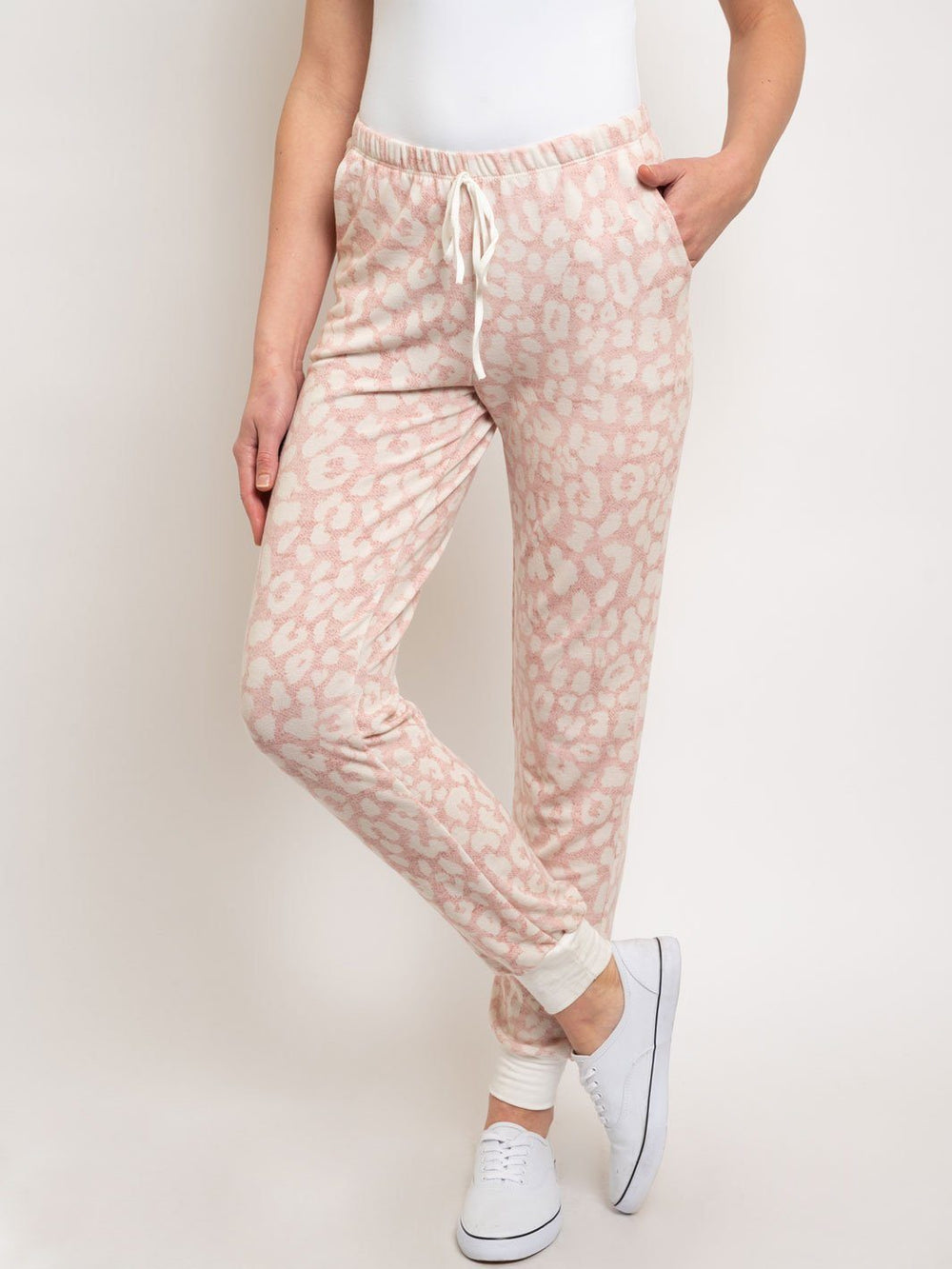 WOMEN'S PINK FRON TIE PANTS