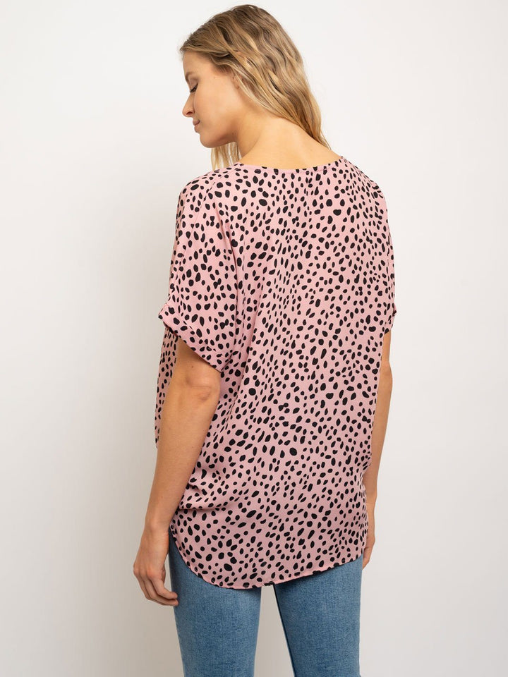 WOMENS POLKA DOTS TOP