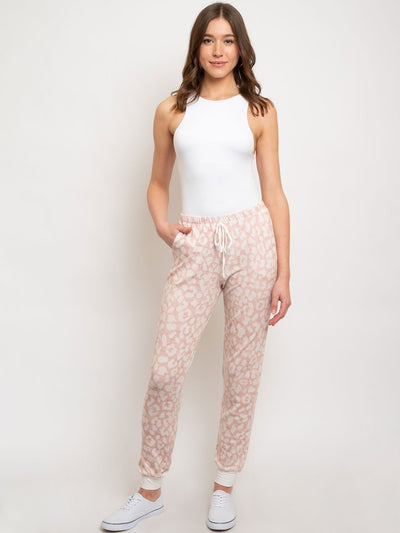 WOMEN'S PINK FRON TIE PANTS