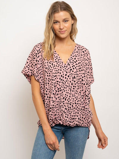 WOMENS POLKA DOTS TOP