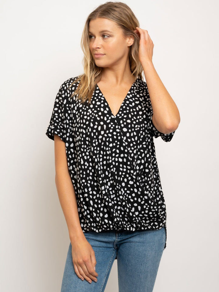 WOMENS POLKA DOTS TOP