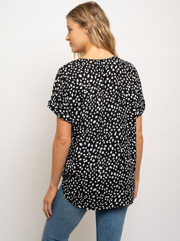 WOMENS POLKA DOTS TOP