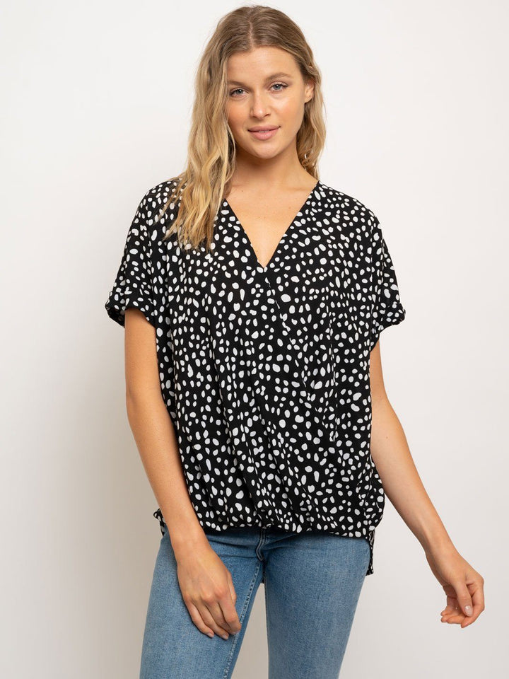 WOMENS POLKA DOTS TOP