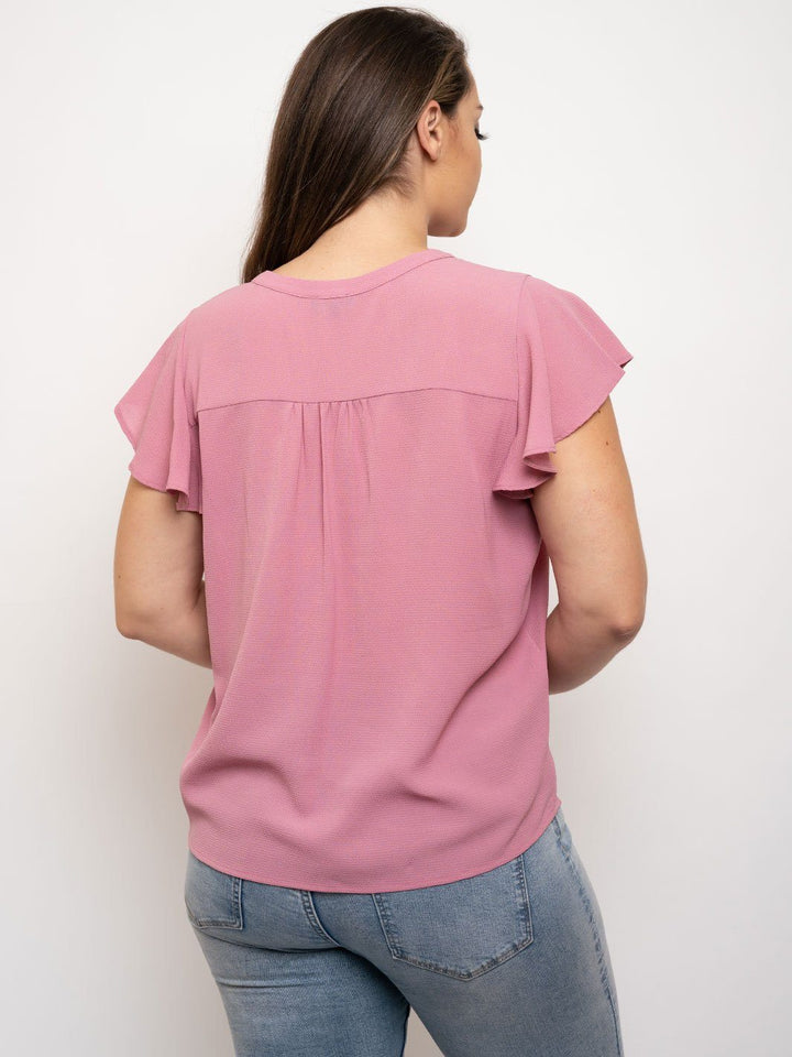 PLUS SIZE SHORT SLEEVE TOP