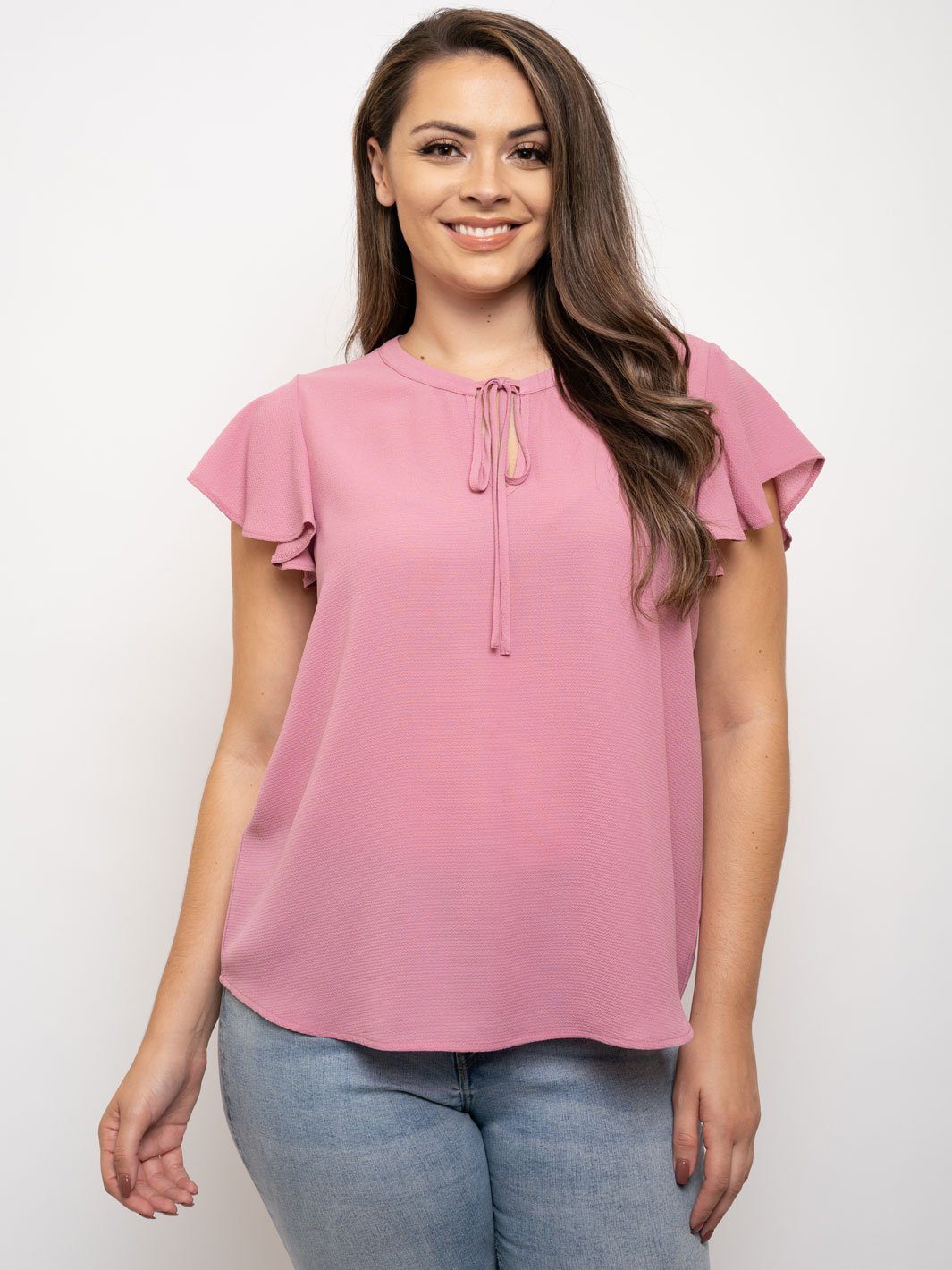 PLUS SIZE SHORT SLEEVE TOP