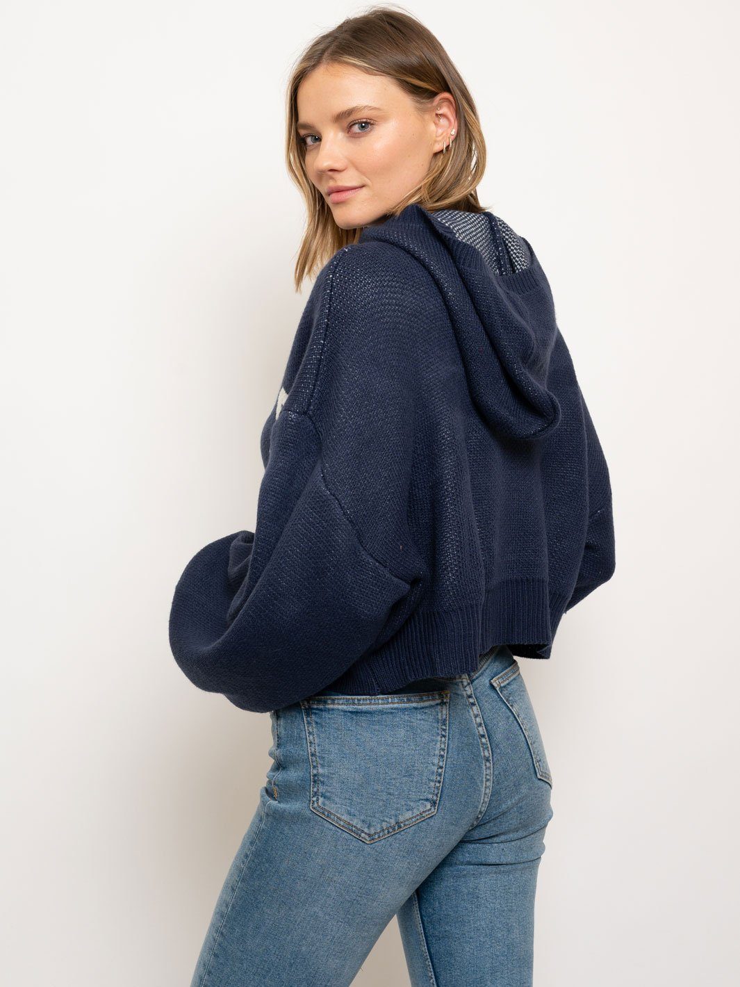 WOMEN'S HOODIE LONG SLEEVE SWEATER