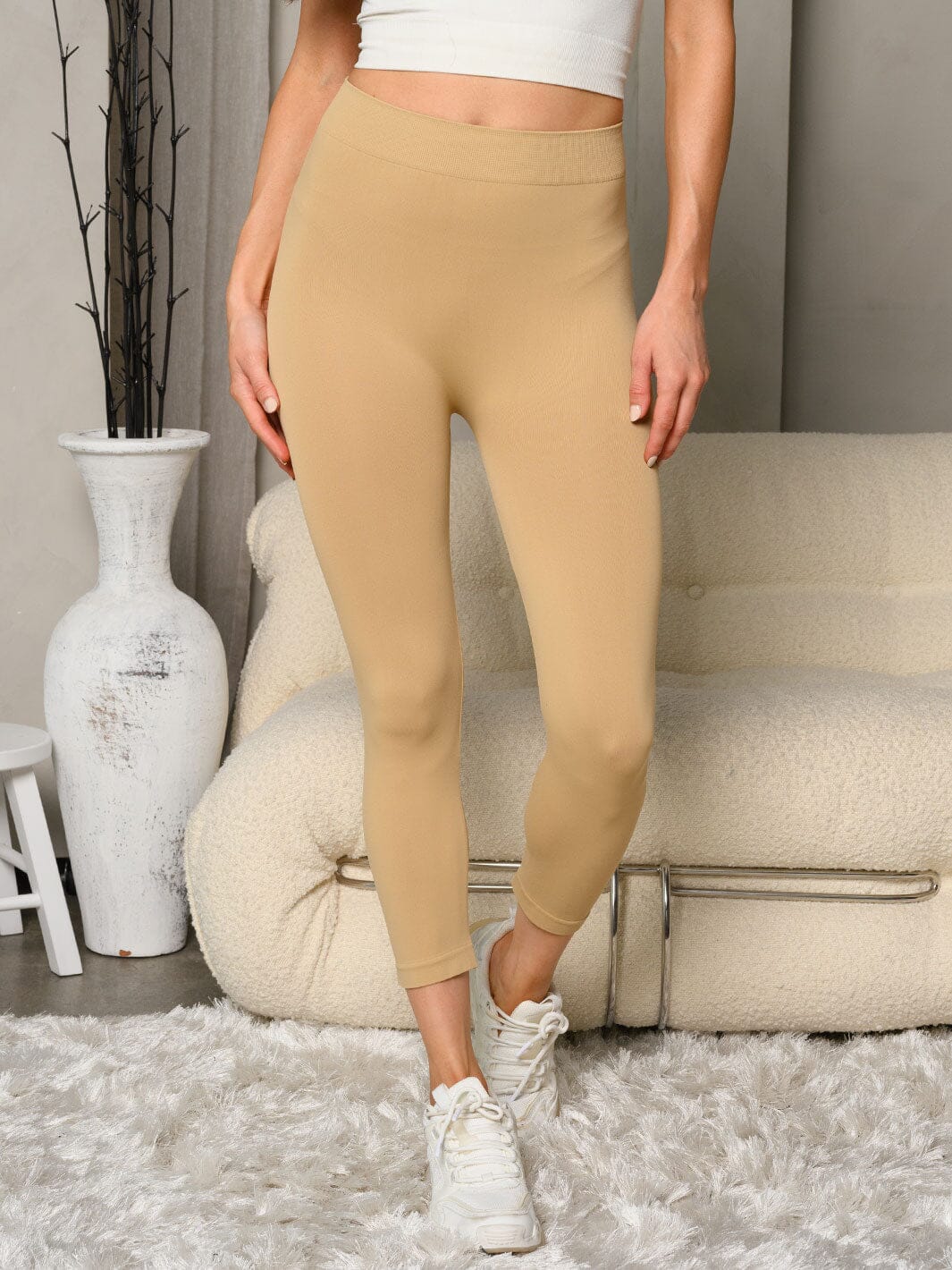 WOMEN'S SOLID BASIC LEGGINGS